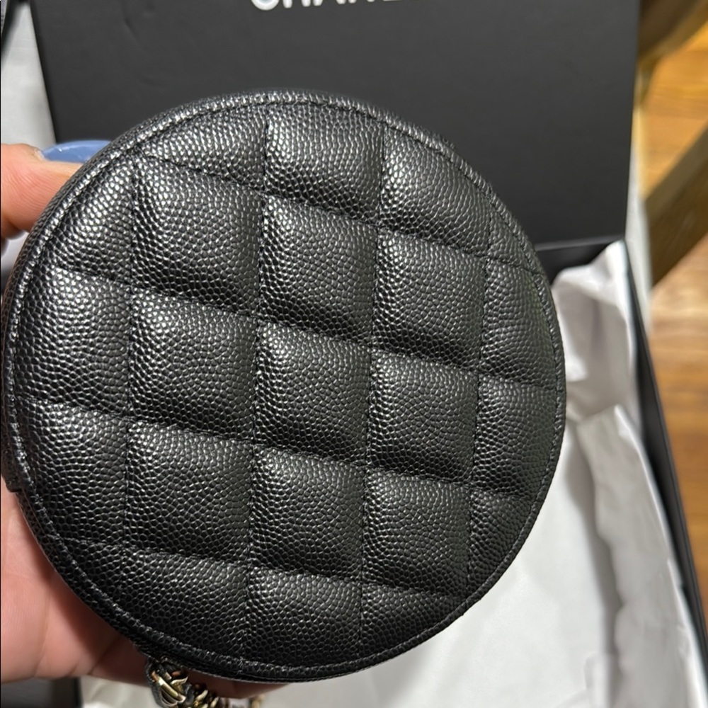 CHANEL Black Mini Quilted Bag with Metallic Hardware - Picture 5 of 7
